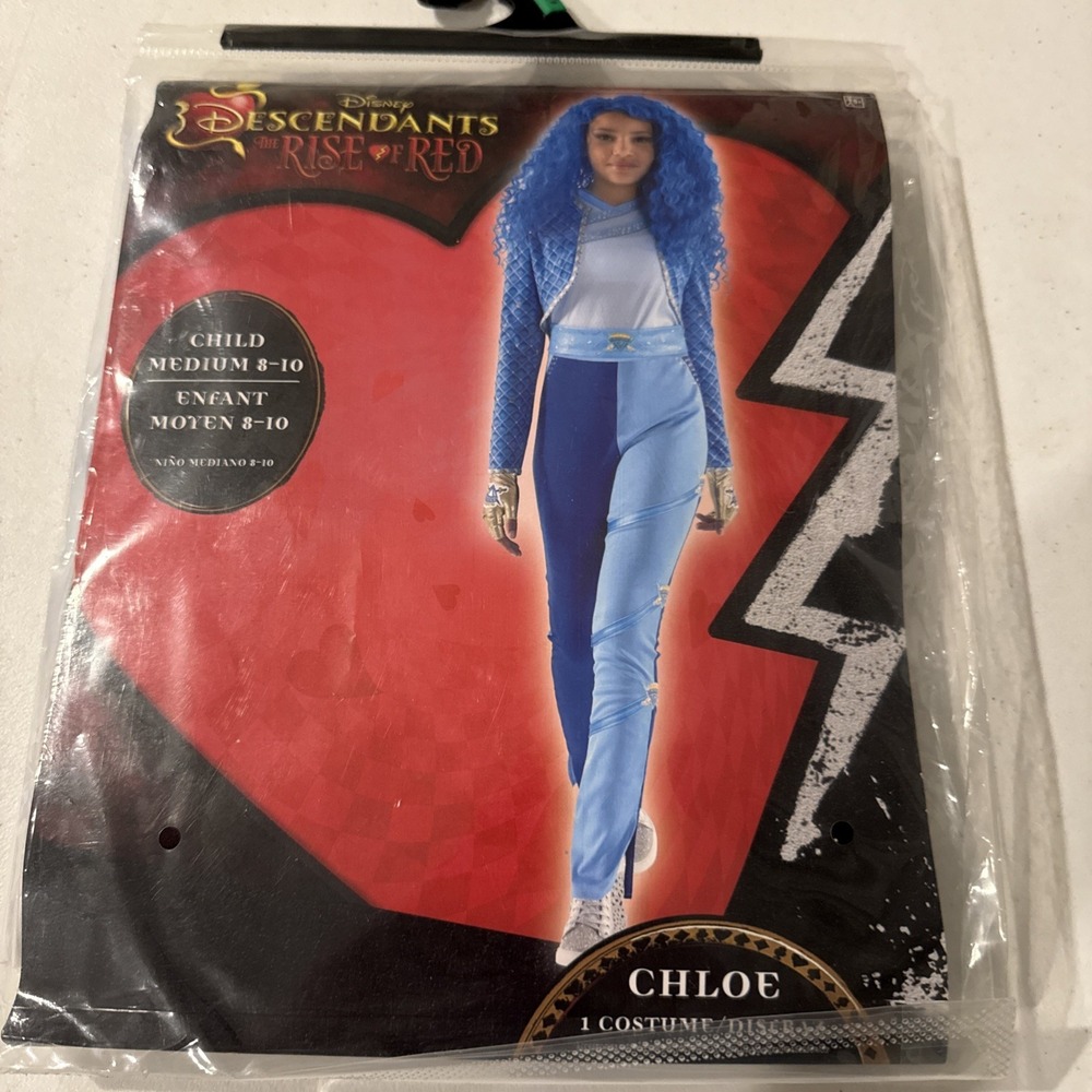 🔥🔥DISNEY DESCENDANTS THE RISE OF RED CHLOE COSTUME SIZE CHILD MEDIUM 8-10🔥🔥